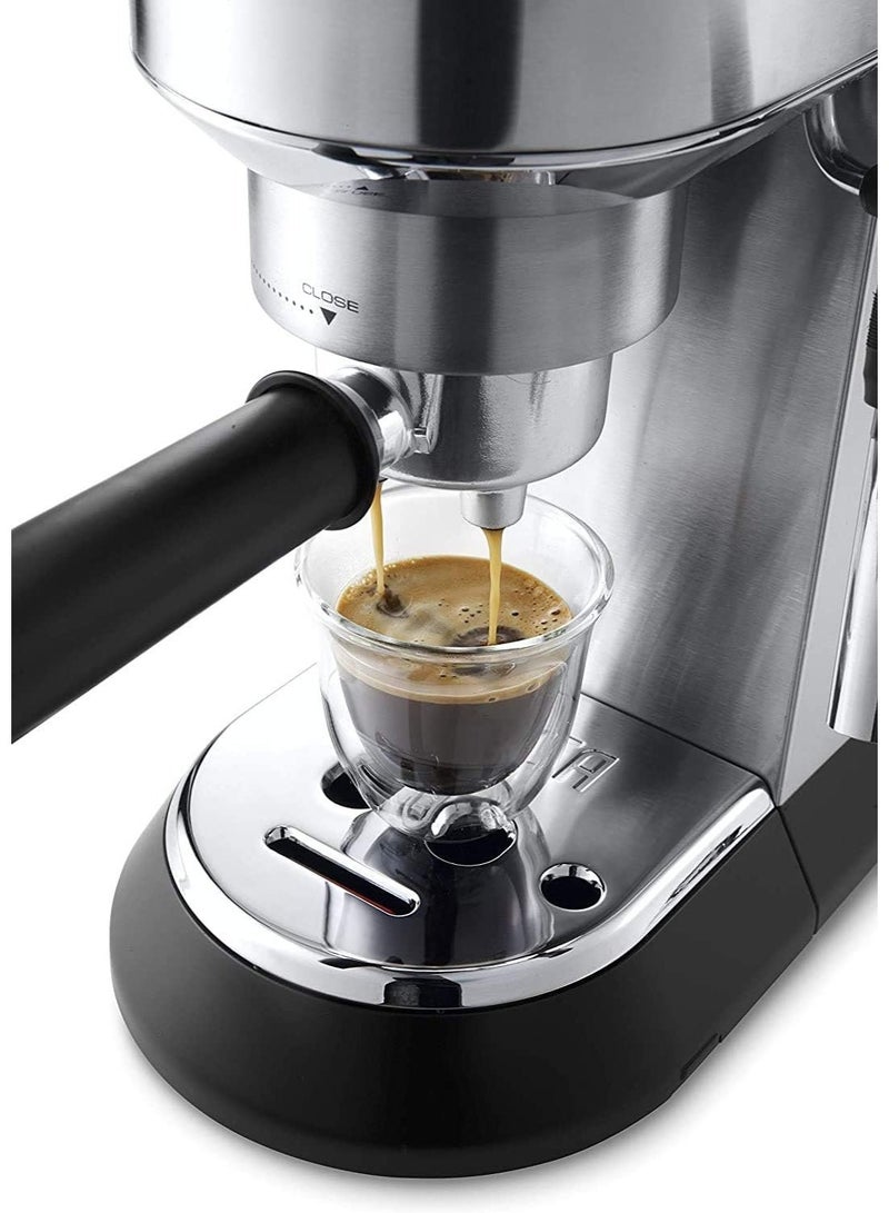 ديلونجي ماكينة قهوة إسبريسو ديلونجي ديديكا بمضخة EC685W  مع مطحنة حبوب قهوة كهربائية من ديلونجي بشفرة من الفولاذ المقاوم للصدأ KG79 - Image 5